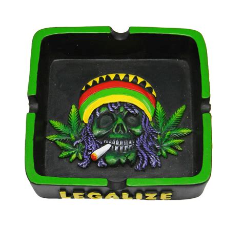 rastafarian ashtray|rasta ashtrays.